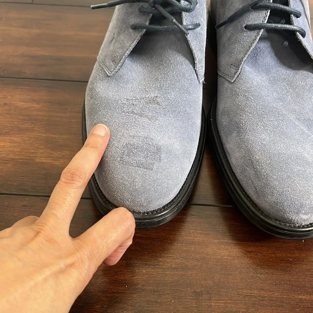 Tod's Gray Suede Chukka Boots sz 9 Preppy Academia Classic Lace Up Made in Italy
